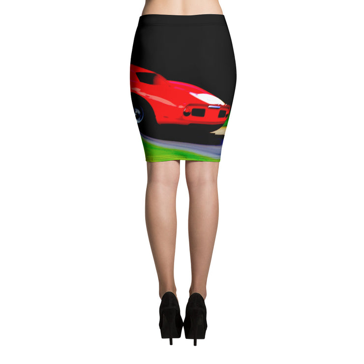 Ferrari 250 LM Motion Pencil Skirt