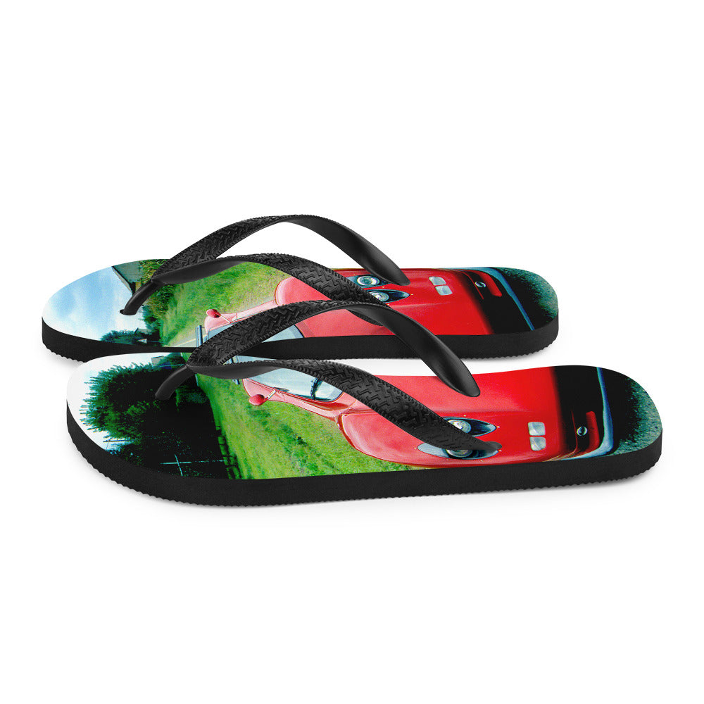 【MODERNIF】Toss suede flip flops FLOJOS Mens Memory-Foam Arch-Support Comfort Flip-Flop Thong