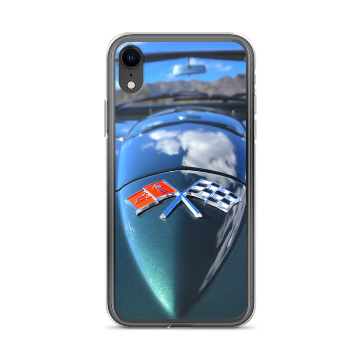 Chevrolet Corvette Hood Emblem iPhone Case