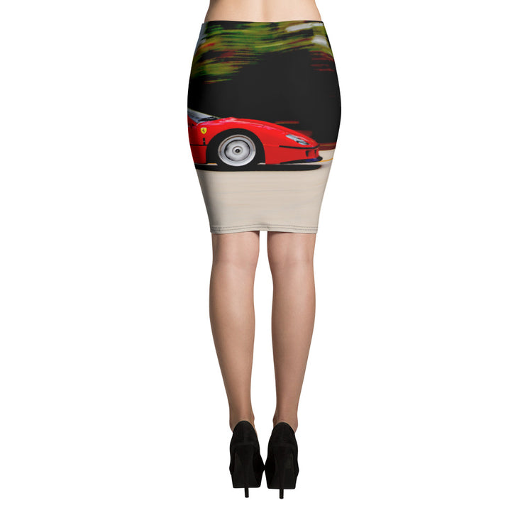 Ferrari F40 Motion Pencil Skirt