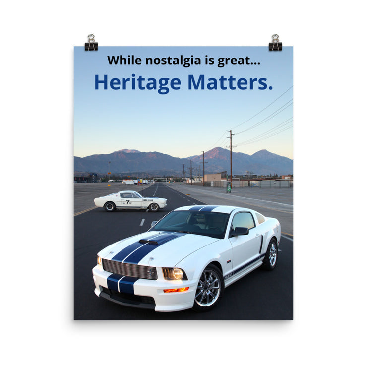 Shelby GT & Shelby GT350R "Heritage" Print